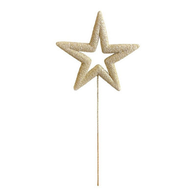 Kdmd Unisex Gold Glitter Star On Stem 87Cm - Image 3