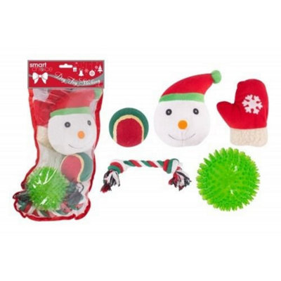 Kdmd Rubber Christmas Stocking Dog Toys 5 Pack - Multi - Image 3
