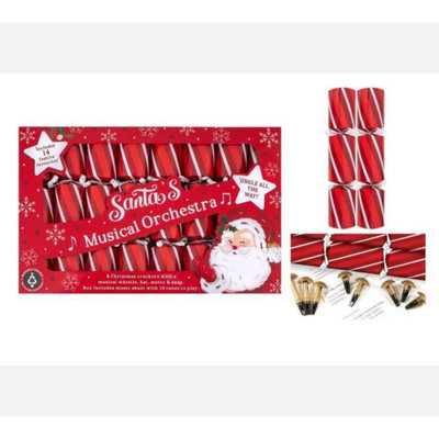 Kdmd Unisex Red 8 Musical Whistle Crackers 9.5Inch In - Image 2