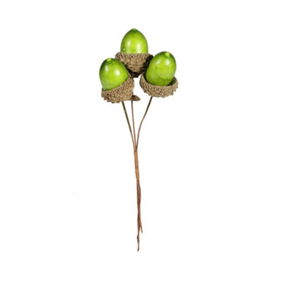 Kdmd Green Acorn Pick Artificial Flowers - Green - Image 3