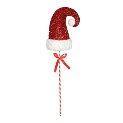 Kdmd Unisex Maroon Glitter Santa Hat Pick 71Cm - Image 2