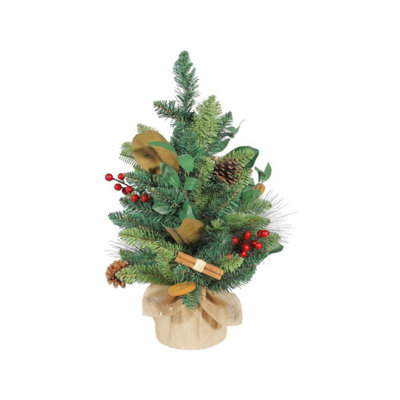 Kdmd Unisex Green Luxury Christmas Tree With Orangecinnamon & Cones In 60Cm - Image 3