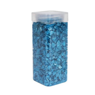  - 5-8mm Pearlised Glass Pebbles 750Gr 3 PackTurquoise