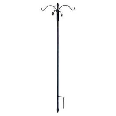 Kdmd Unisex Black 4-Way Shepherd's Hook With Finial In Size 4 - Image 2