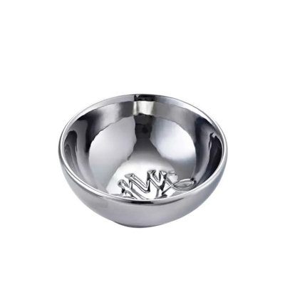 Kdmd Unisex Silver Ava May Oval Burner Bowl - Chrome 4 Pack In - Image 2