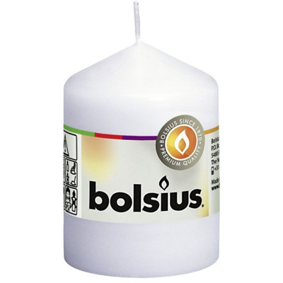 Kdmd Unisex White Bolsius Pillar Candle 80Mm X 58 Mm 3 Pack - Image 3