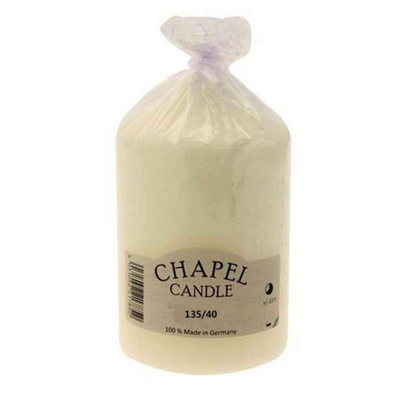 Kdmd Unisex Cream Chapel Candle 13.5Cm 3 Pack - Image 3