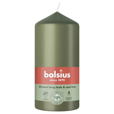 Kdmd Unisex Olive Fresh Bolsius Candle 120 X 58Mm 2 Pack - Image 3