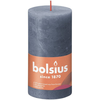 Kdmd Unisex Dark Blue Bolsius Rustic Twilight Blue Shine Pillar Candle 130Mm X 68Mm In - Image 3
