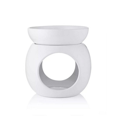Kdmd Unisex White Ava May Round Wax Burner - Image 2