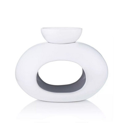 Kdmd Unisex White Ava May Oval Burner Wax Melt Burner - Image 2
