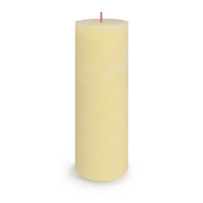 Kdmd Medium Sunny Bolsius Rustic Shine Pillar Candle - Yellow - Image 3