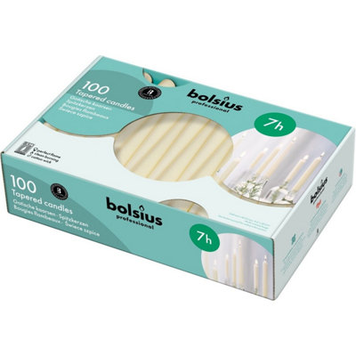 Kdmd Unisex Ivory 100 Bolsius Professional Tapered Candles- 240Mm X 23Mm - Image 3