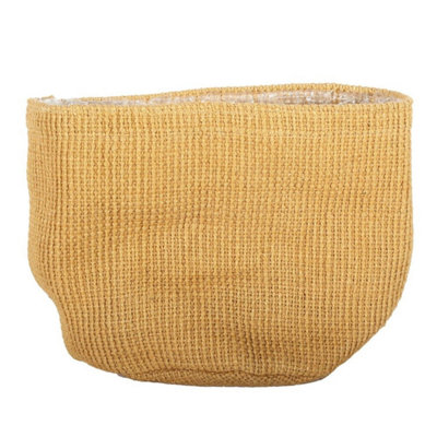 Kdmd Unisex Brown Jute Nursery Basket With Liner 20 X 20Cm 2 Pack In | Size: 20 X 20 Cm - Image 2
