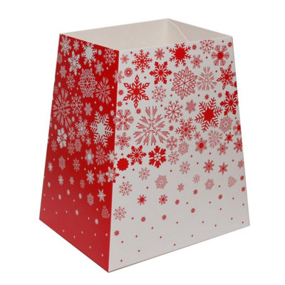 Kdmd Unisex Red & White Snowflakes Gift Box 19 X 12 X 9Cm 12 Pack | Size: 19 X 12 X 9 Cm - Image 2