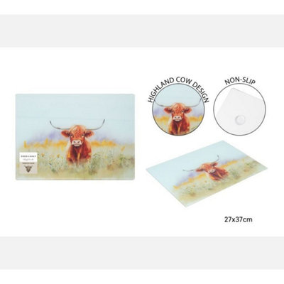  - Highland Cow Worktop Saver 2 PackBrown