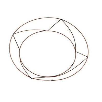  - Raised Wire Rings 16InchGold