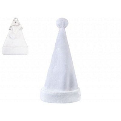  - Luxury Plush Christmas Hat 2 PackWhite