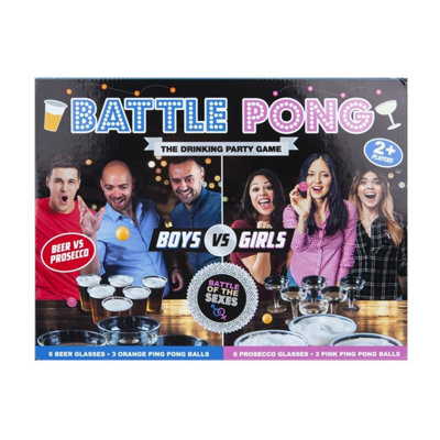 B&Q Battle Pong Game 54 Pack - Multicolour