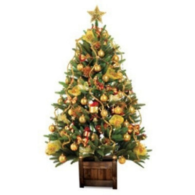  - Afk Christmas Tree Stand Chestnut Stain