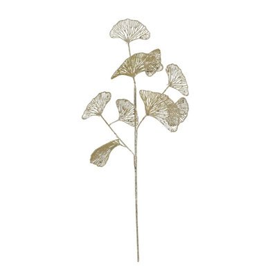 Kdmd Glitter Ginkgo Leaf Stem Floral - Image 3