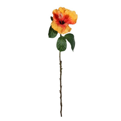 B&Q Orange Hibiscus Spray Flower Spray