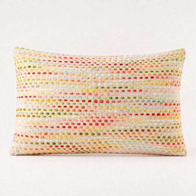 Kdmd Unisex Natural Hidden Rainbow Classic Cushion Cover - 30X50cm Handmade Cotton Cover In | Size: 30X50 Cm - Image 2