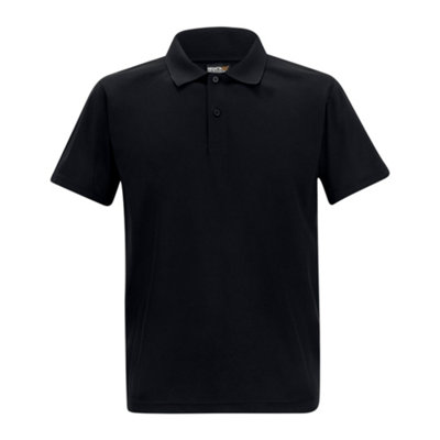 Regatta Men's Black Professional Pique Polo Shirt - Xs - 70% Polyester/30% Recycled Polyester - Image 2