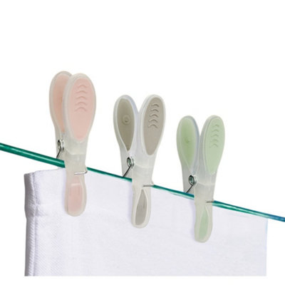  - Supahome Soft Touch Clothes Peg (Pack Of 24) Multicoloured (One Size)