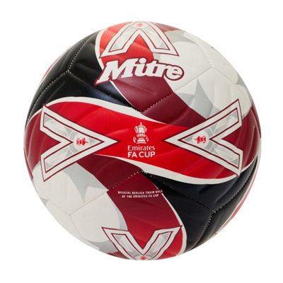 Mitre (3, White/Red) Emirates Fa Cup Football - Image 3