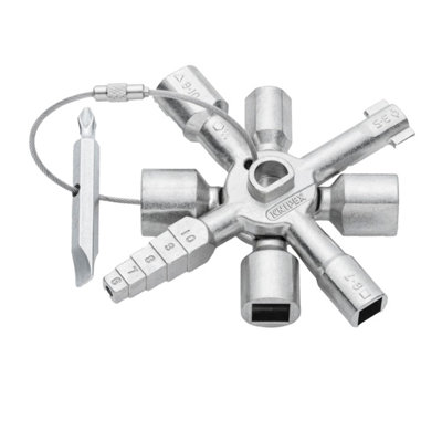 Knipex Twinkey Control Metal Four Way Utility Key - Image 3