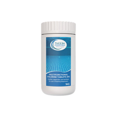 B&Q -  Pool&spa EssentialsMulti-Functional Chlorine Tablets 20G1Kg Swimming PoolsHot Tubs