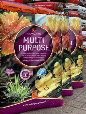 Cb Fuels Growmoor 180 L Multi-Purpose Compost (3 X 60 Lt Bags) from B&Q