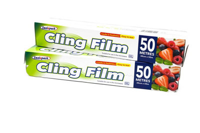 Sealapack Pack Of 2 Cling Film Food Wrap RollsCatering Kitchen Use2 X 30Cm X 50M from B&Q