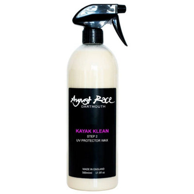 August Race Kayak Uv Protector Wax Step 2 Uv Shield & Colour Enhancer For PlasticComposite & Fibreglass Kayaks 500Ml