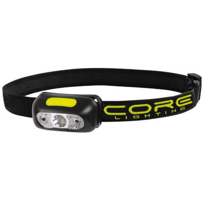 Core Lighting Core Rechargeable Head Torch 200 Lumens Motion Sensor Adjustable Strap from B&Q