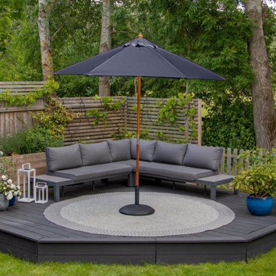  - Kratos 2.5M Wooden Parasol In Navy