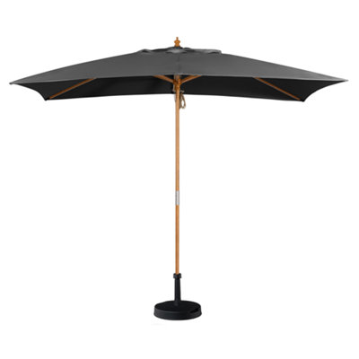  - Kratos 3M X 2M Wooden Parasol In Grey