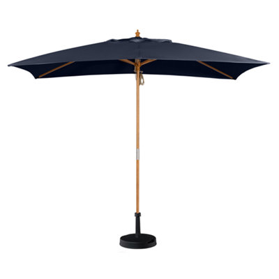  - Kratos 3M X 2M Wooden Parasol In Navy