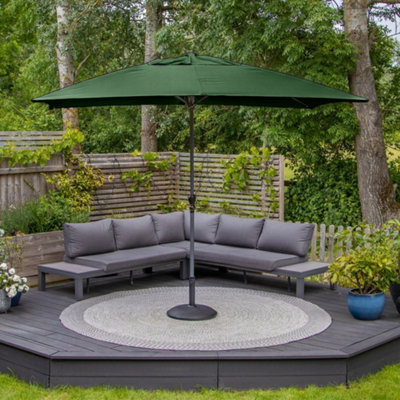  - Triton 3M X 2M Aluminium Parasol In Green