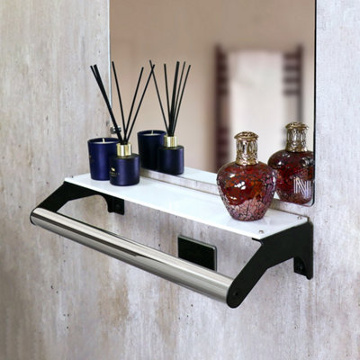 Invisible CreationsBathroom Shelf With Built-In Grab Rail from B&Q