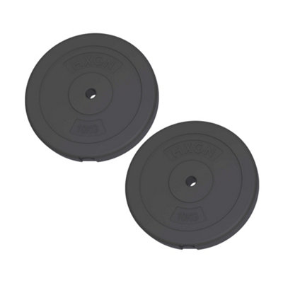 Hexagon Hxgn 2 X 10Kg Standard 1" Weight PlatesPerfect For Home Strength Training from B&Q