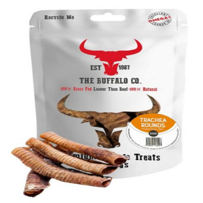 The Buffalo Co. Buffalo Trachea Rounds 100G (Pack Of 6) from B&Q