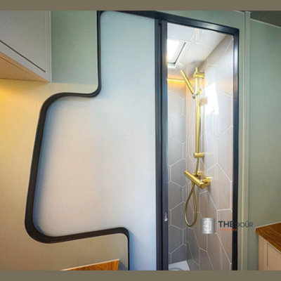 ROLdour Campervan / RV Shower Door 1500mm up to 2000mm Tall Custom Made ...