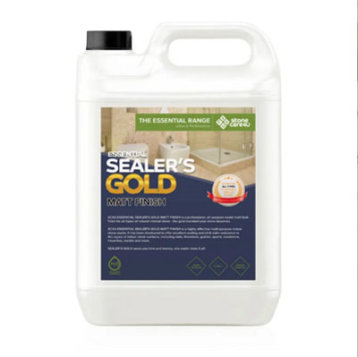 Stonecare4USealer's Gold Matt (Dry) Finish (5L)Internal Floor & Tile Sealer. Long Lasting& Stain Resistant from B&Q