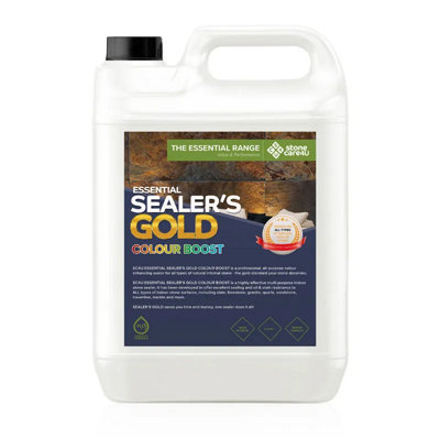 Stonecare4USealers Gold Colour Boost (5L)Internal Floor And Tile SealerLong LastingColour Boost Natural Stone Sealer from B&Q