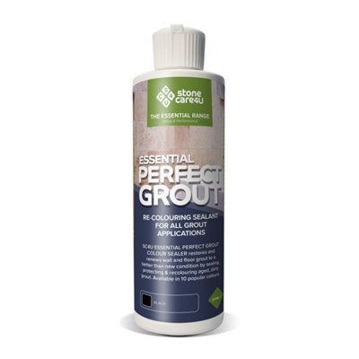 Stonecare4UPerfect Grout Colour Sealer 237Ml (Black) Restore & Renew Old KitchenBathWall & Floor Grout from B&Q