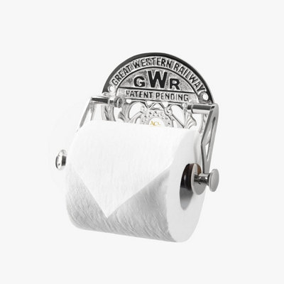  - Gwr Toilet Roll Holder Wall Mounted Victorian Style Toilet Paper Holder For BathroomSilver