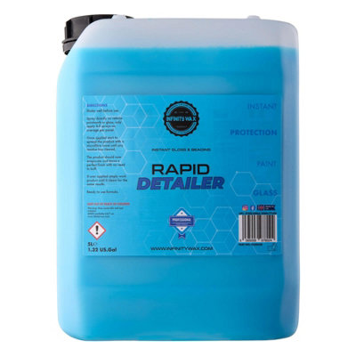  - Infinity Wax Rapid Detailer Instant Gloss & Beading Valet Blue 5L Iclrds5B