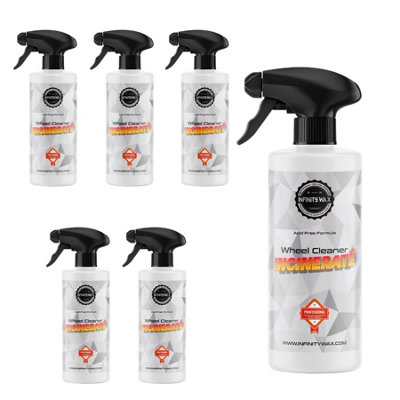  - Infinity Wax Incinerate Wheel Cleaner Add Free Formula Valeting 500Ml X6 Bottles
